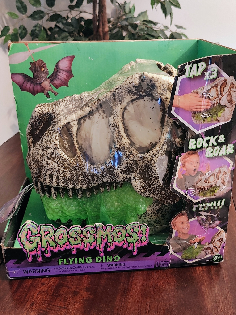 Grossmos Flying Dino Interactive Toy - Green